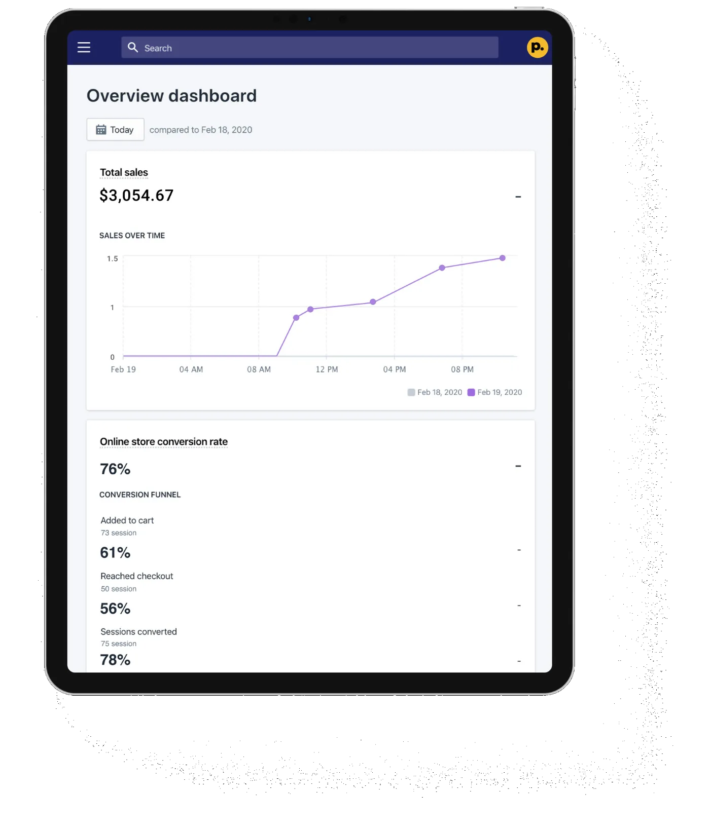 2020 Onsite Shopify products admin
