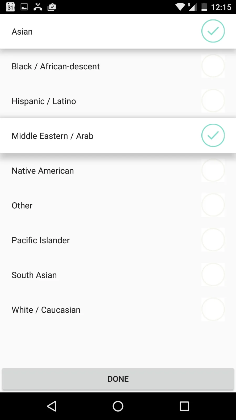 The League Demographics · selection