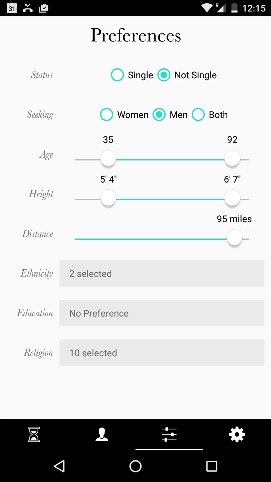 The League Preferences · smart curation