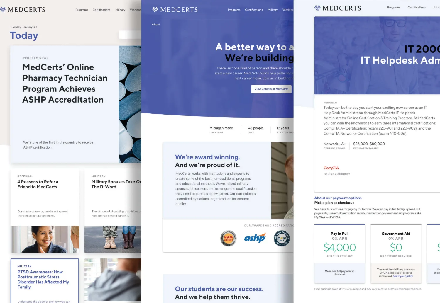 MedCerts — INFORMATION ARCHITECTURE