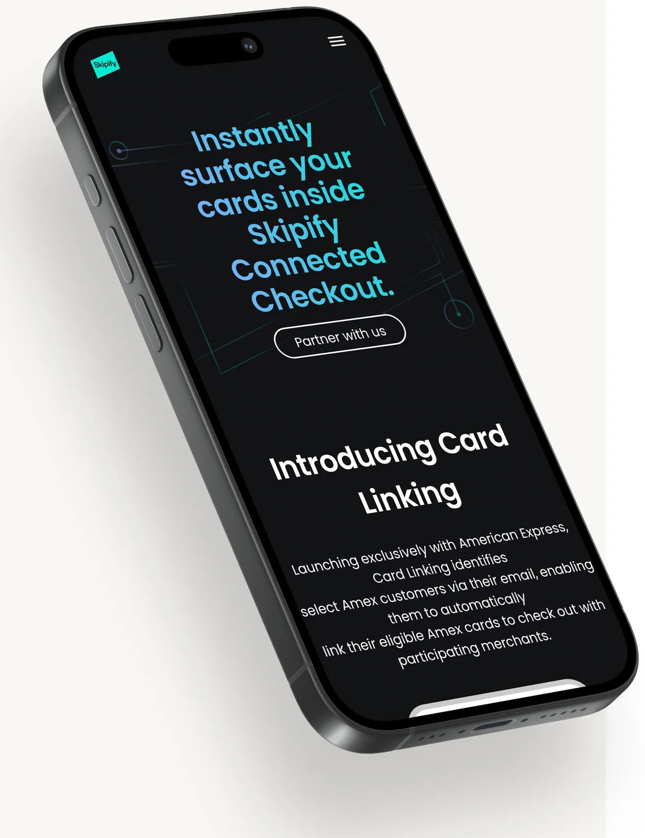 Skipify — MOBILE CARD LINKING