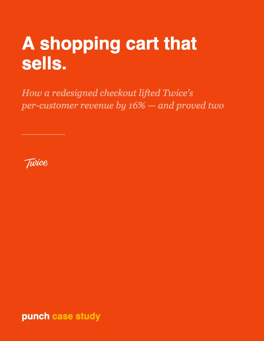 twice case study cover