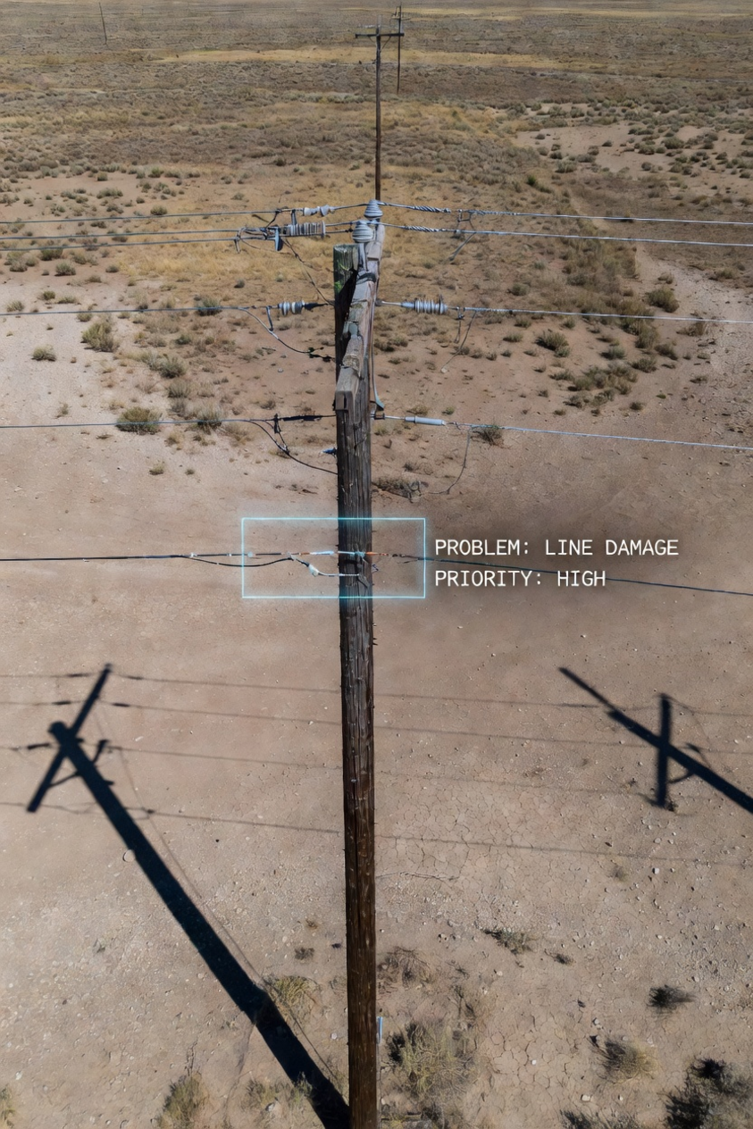 FIG. 09 — LINE DAMAGE · PRIORITY HIGH