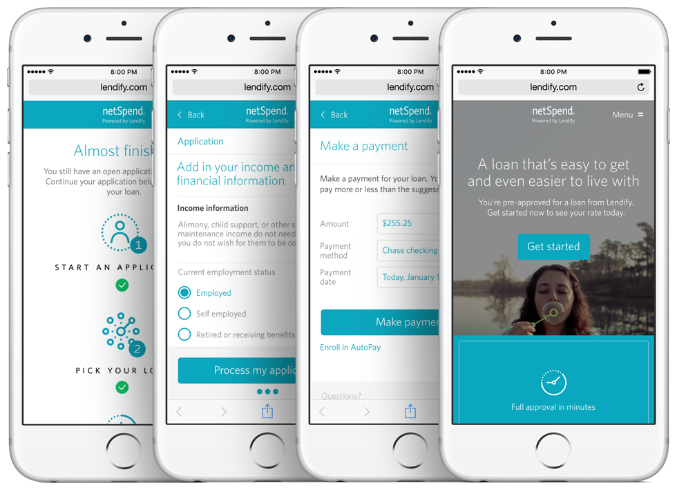 Application to approval — a guided mobile flow from start to payment.